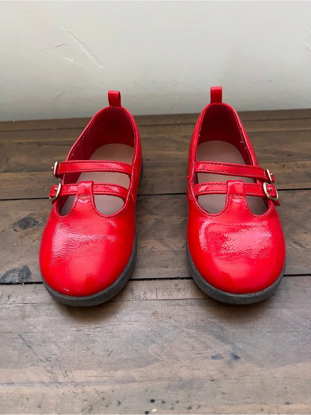 Girls' Old Navy Red Double-Strap Mary Jane Dress Shoes